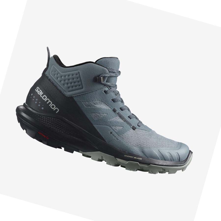 Tenis Senderismo Salomon WoOUTPULSE MID GORE-TEX Mujer Plateados | MX 2787AHK